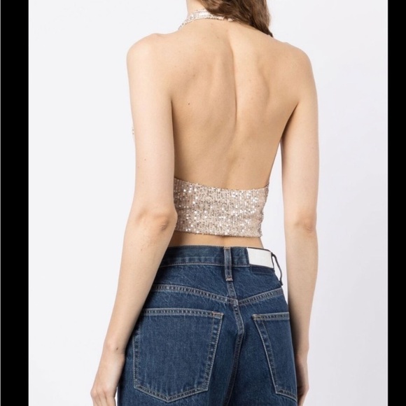 In The Mood For Love Sequence Sexy Gold Top - Picture 14 of 14